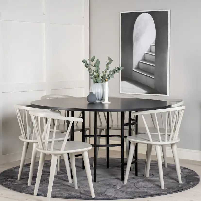 Matgrupp Venture Home Copenhagen med 6 Brum Stolar