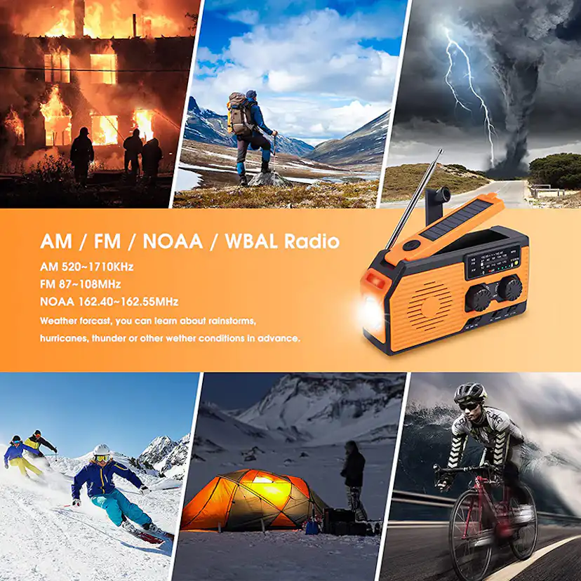 Vevradio Briv FM/AM Med Powerbank