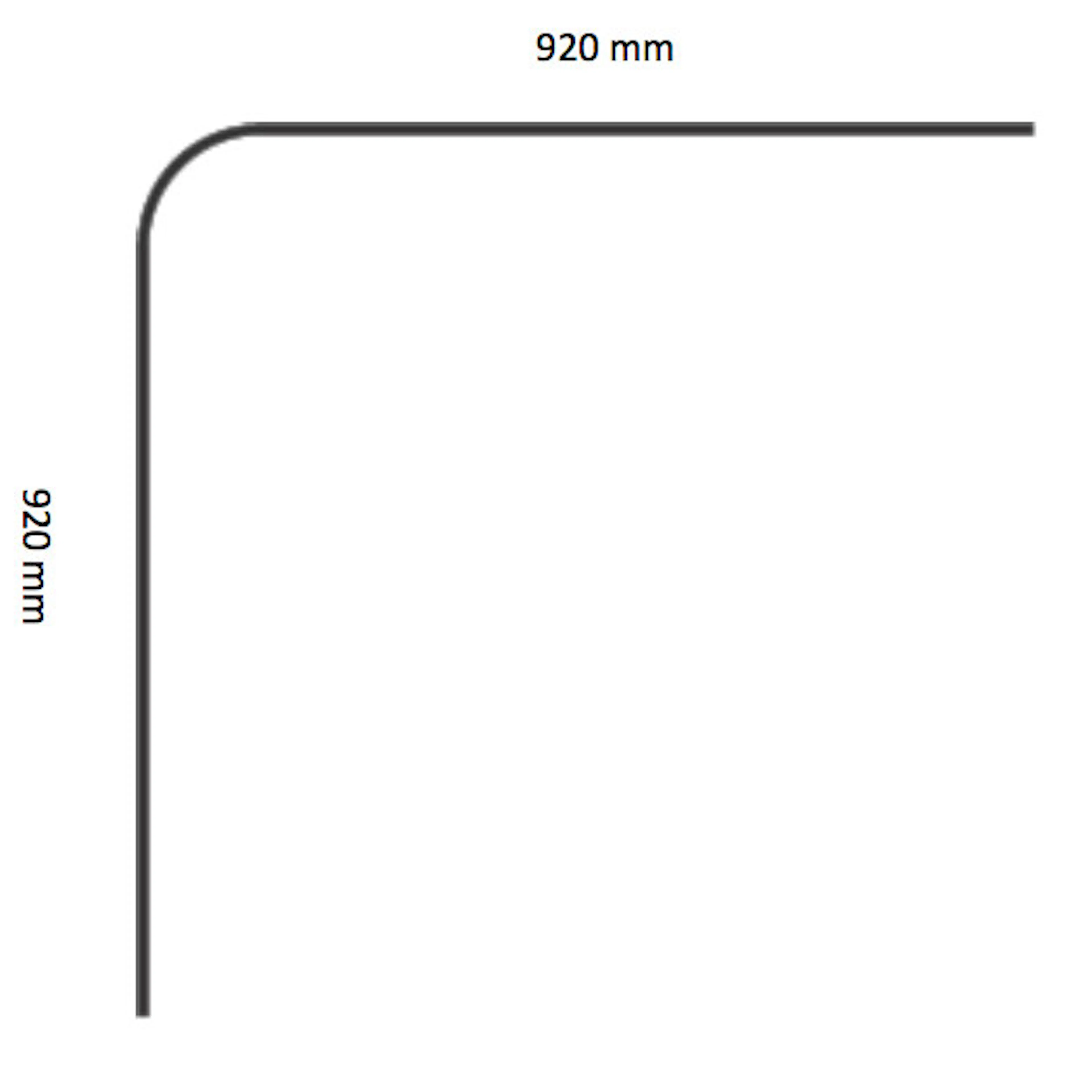 Duschsarg Leijma Stabil L-Form Silver