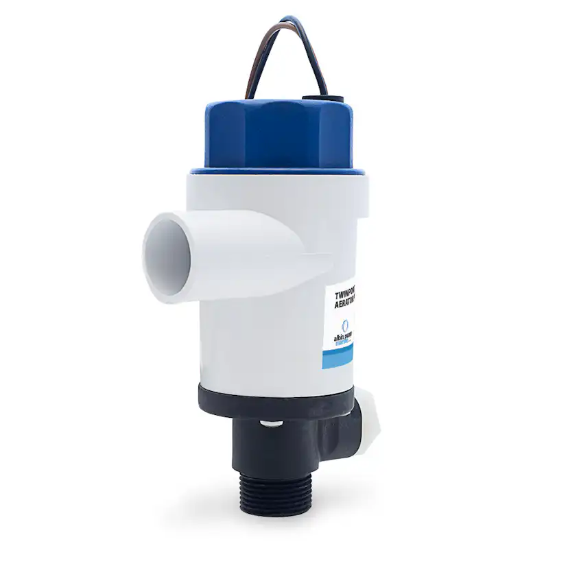 Pump Albin Group Marine Twinport Aerator 1100 GPH 12V