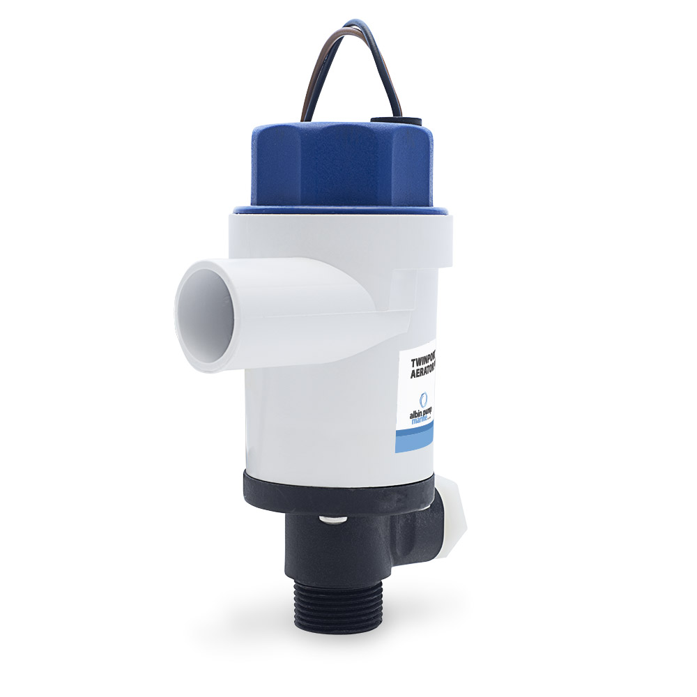 Pump Albin Group Marine Twinport Aerator 1100 GPH 12V