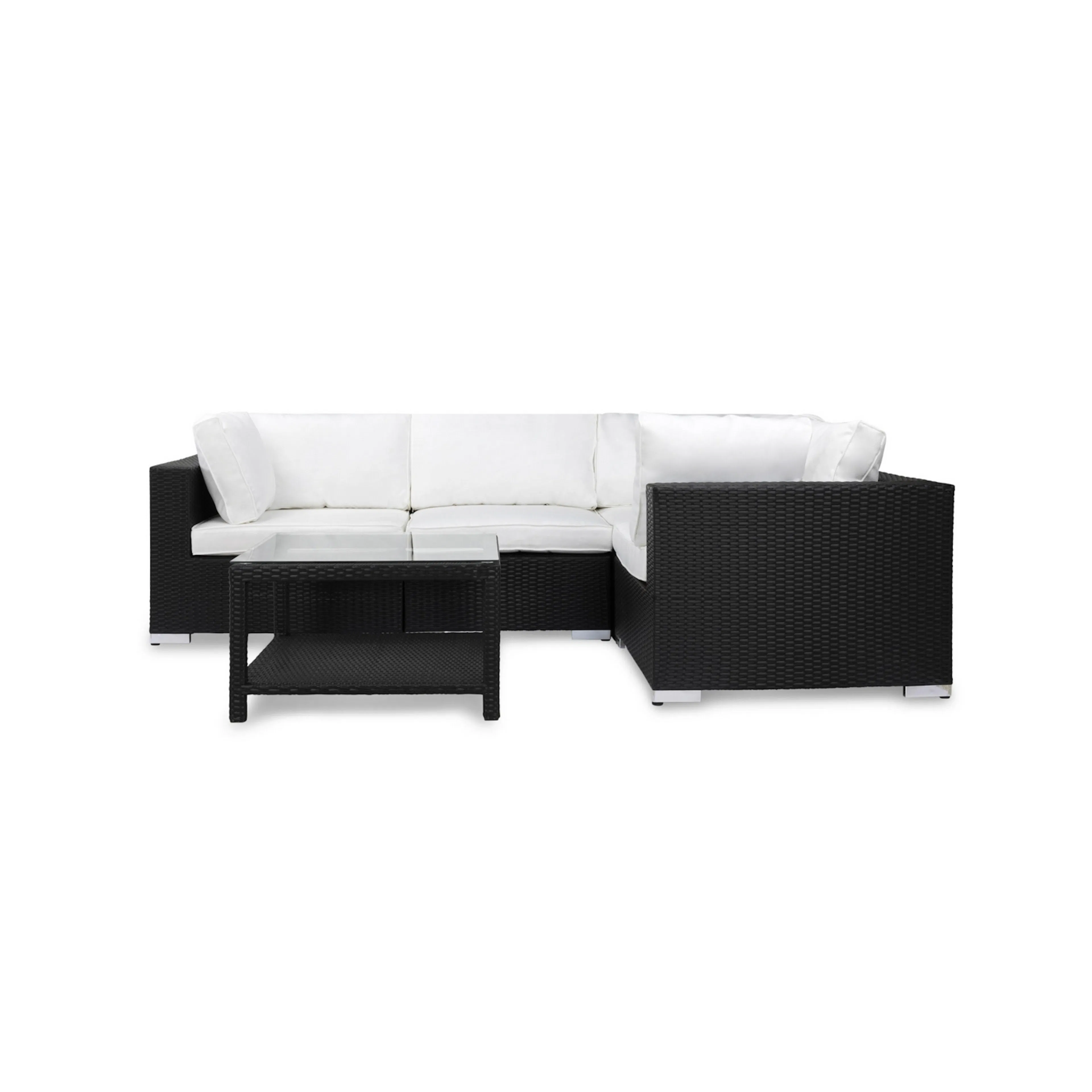 Loungegrupp Comfort Garden Bahamas 4-sits Hörn och Utebord 75x75 Utomhus