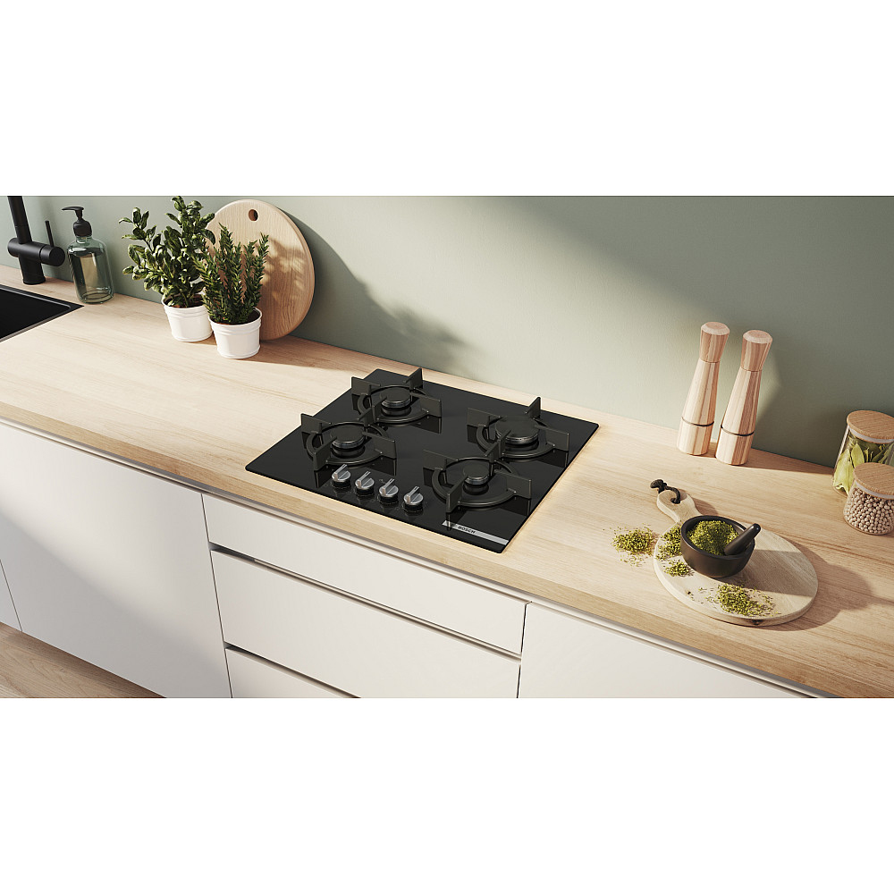 Gashäll Bosch Serie 6 PPP6A6I10 Svart med FlameSelect och Easy Cleaning