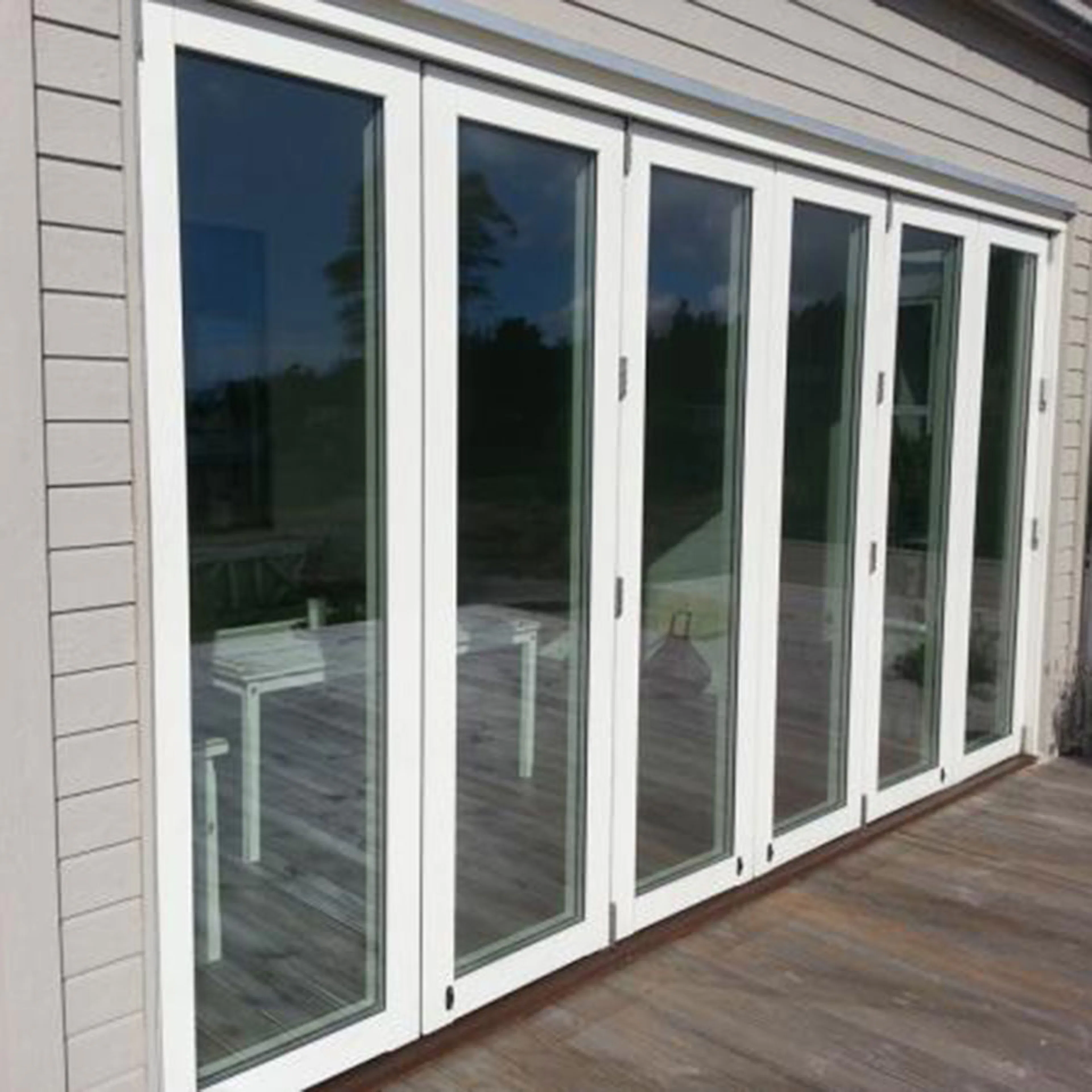 Vikdörr Vilenta Åre Trä/Aluminium 6-Delat