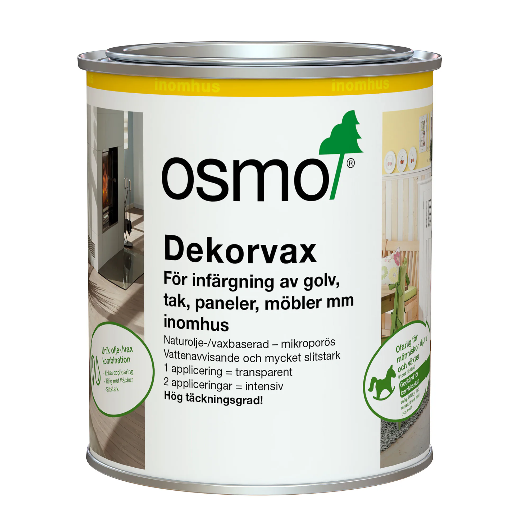 OSMO 3130 Dekorvax Transparent Skiffergrå 0,75 liter 0,75 liter