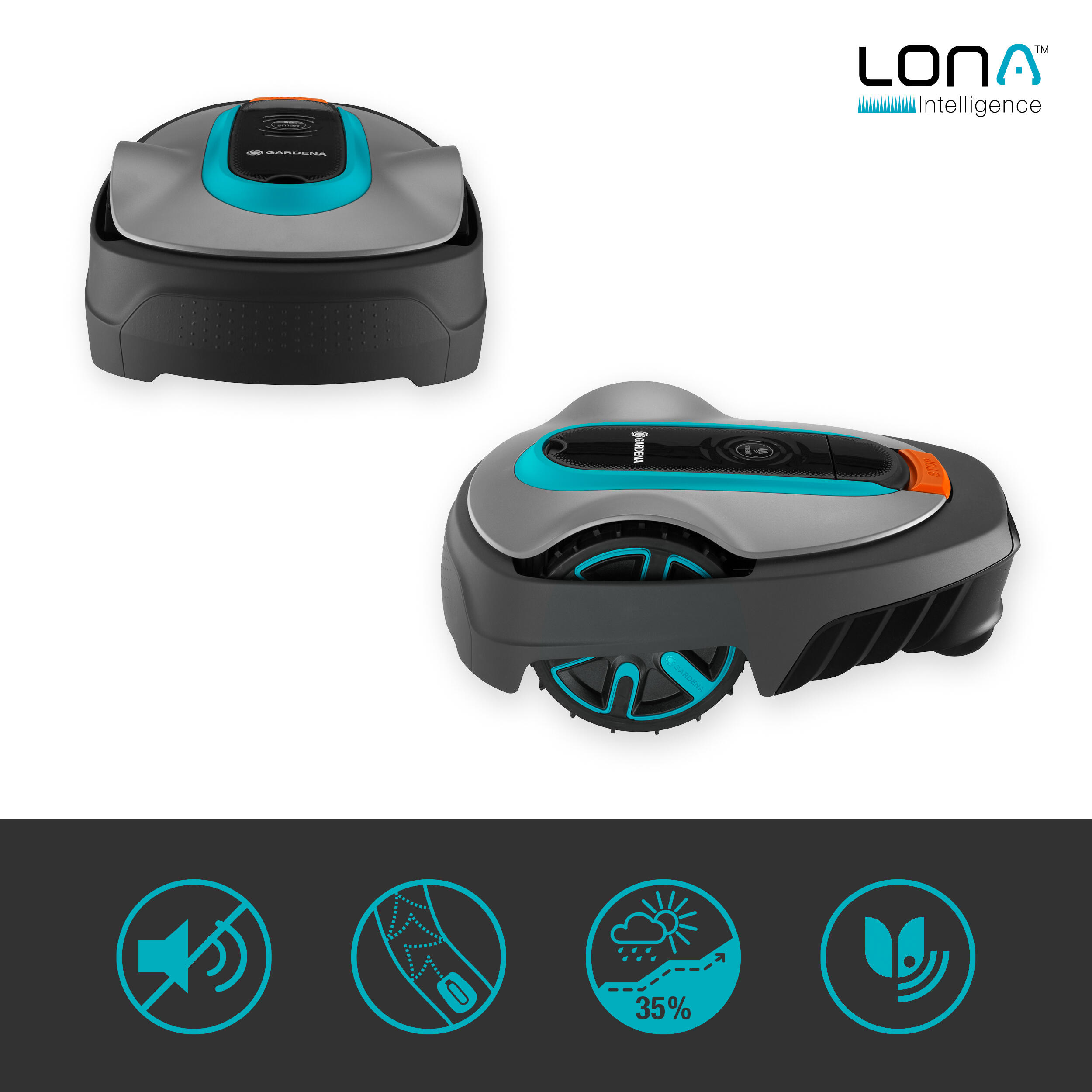 Robotgräsklippare Gardena Smart Sileno City 600 Lona