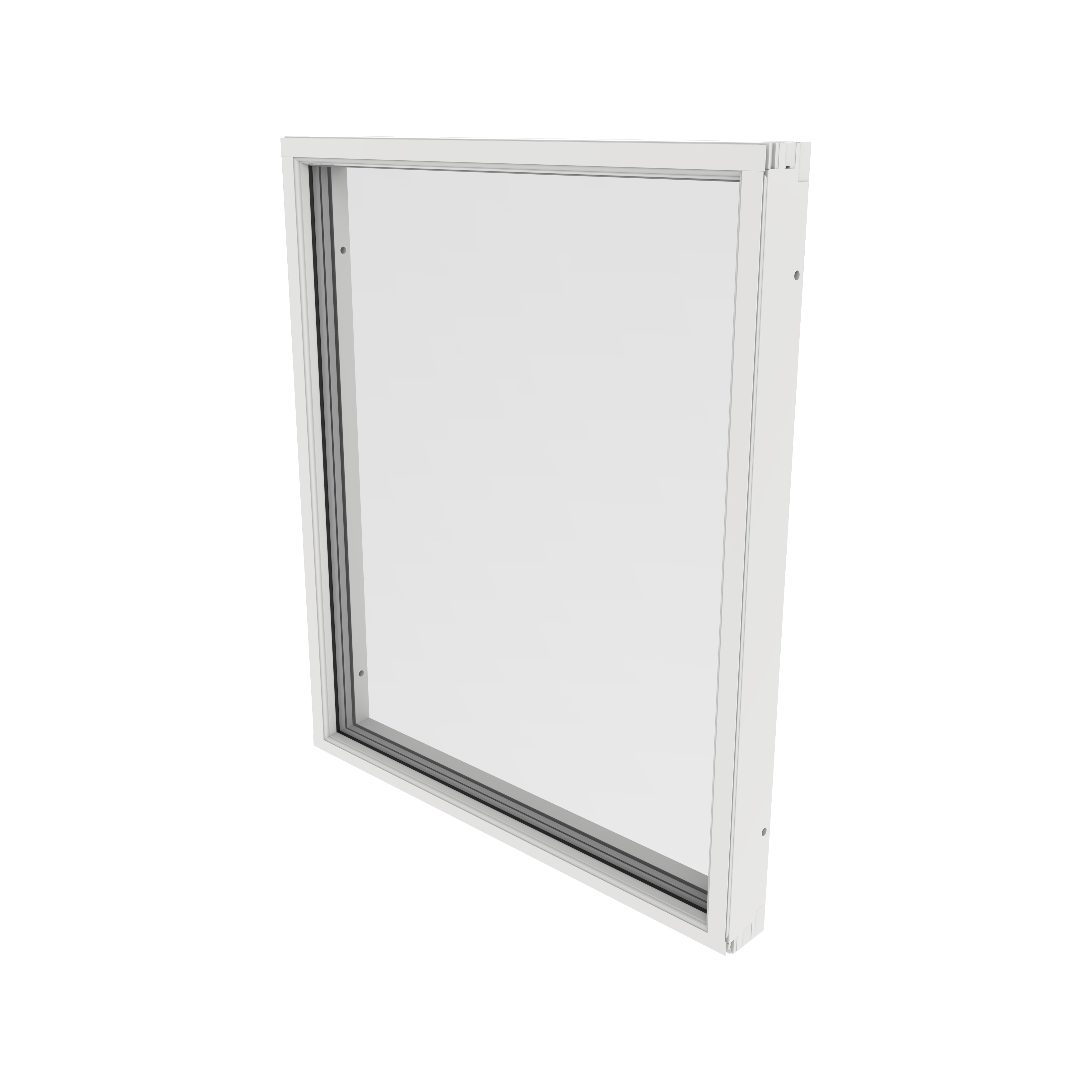 Fast Fönster Outline Trä/Aluminium Lagerfört