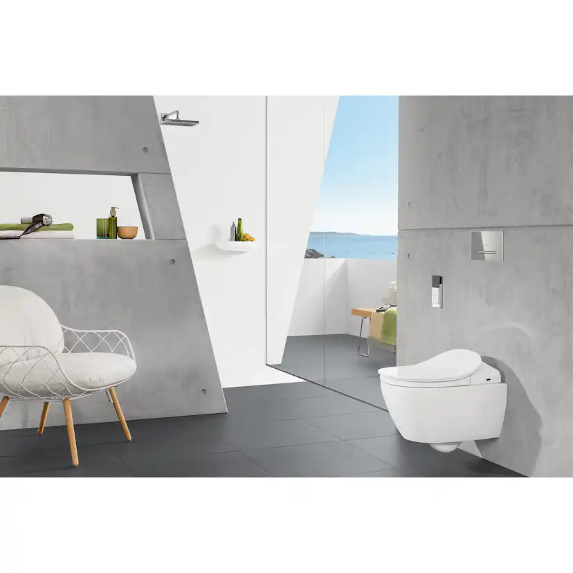 Spolknapp Villeroy & Boch ViConnect installationssystemen 92 Antracit Matt