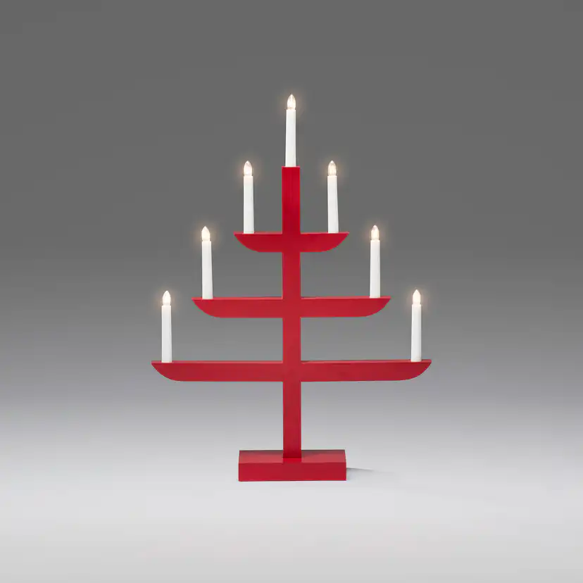 Adventsljusstake Gnosjö Konstsmide 7L på Fot H65