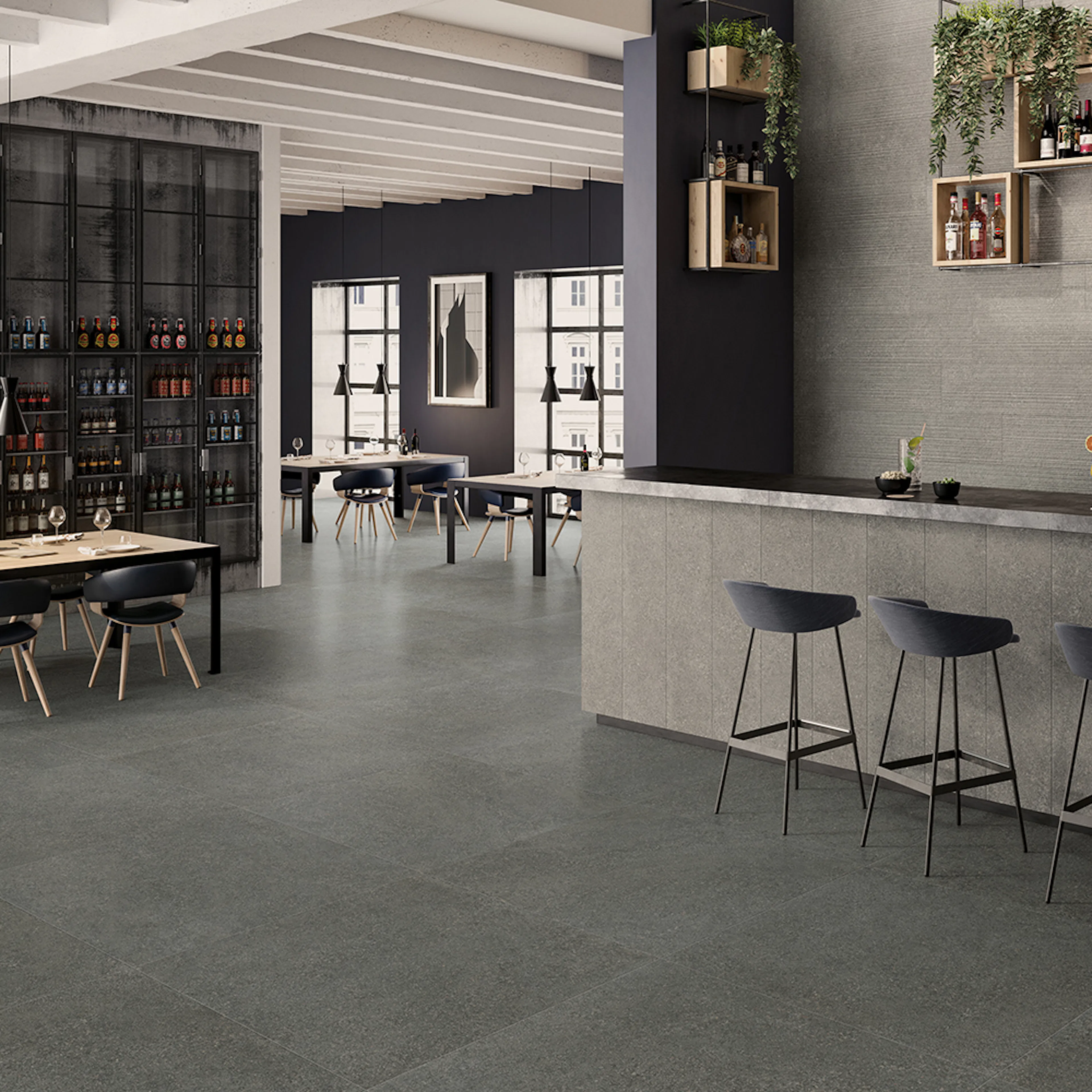 Klinker Ceramiche Keope Suite Antracitgrå 15x15 cm Matt