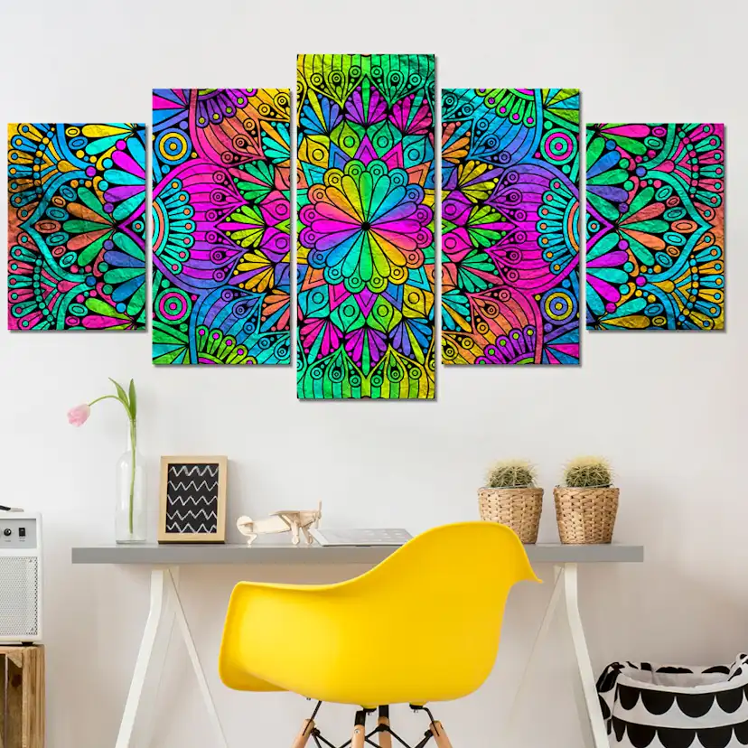 Tavla Arkiio Mandala Peacock Feathers