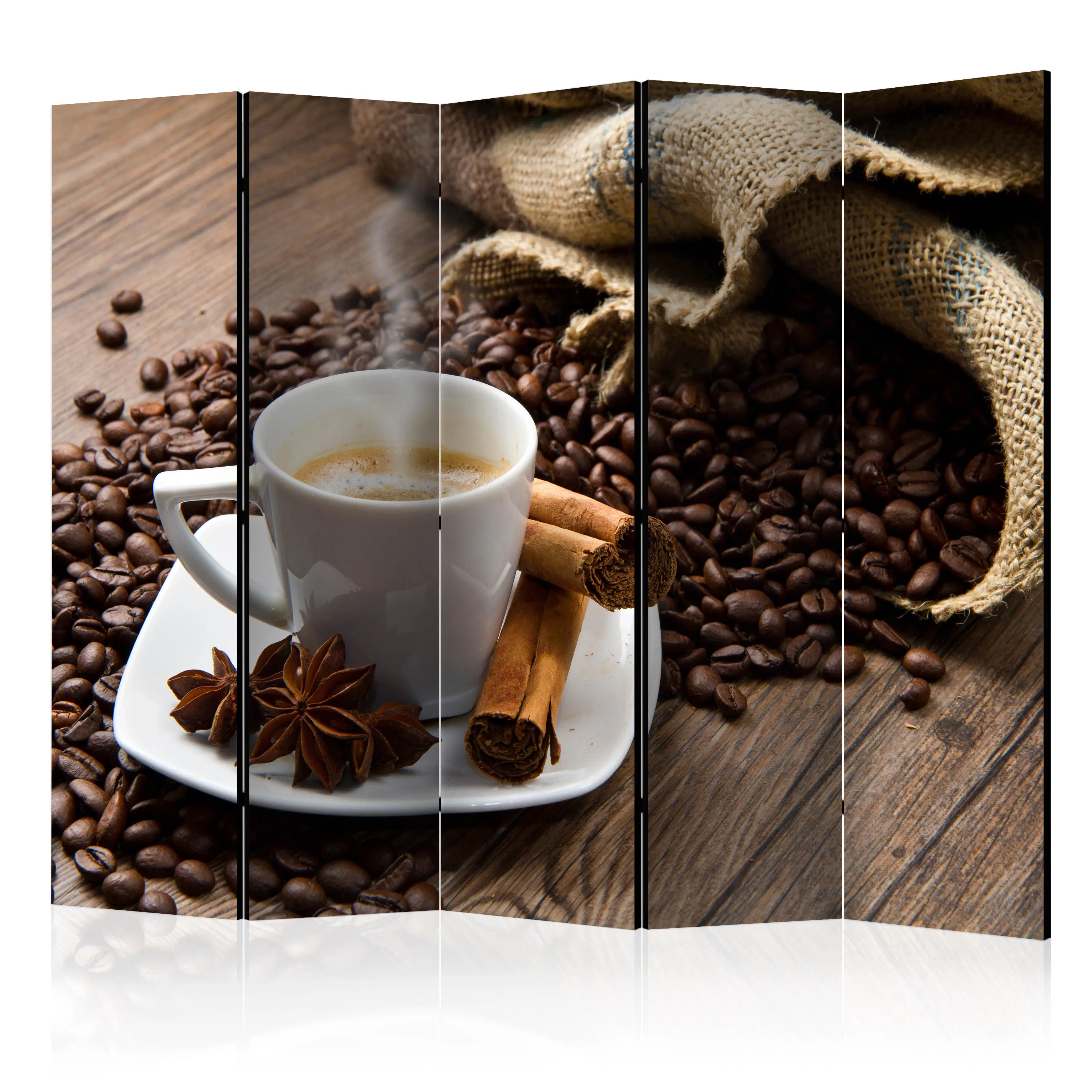 Rumsavdelare Arkiio Star Anise Coffee II 225x172 cm