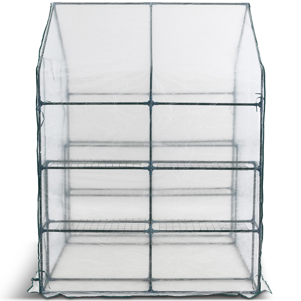 Plastväxthus Metalcraft 8 hyllor Transparent