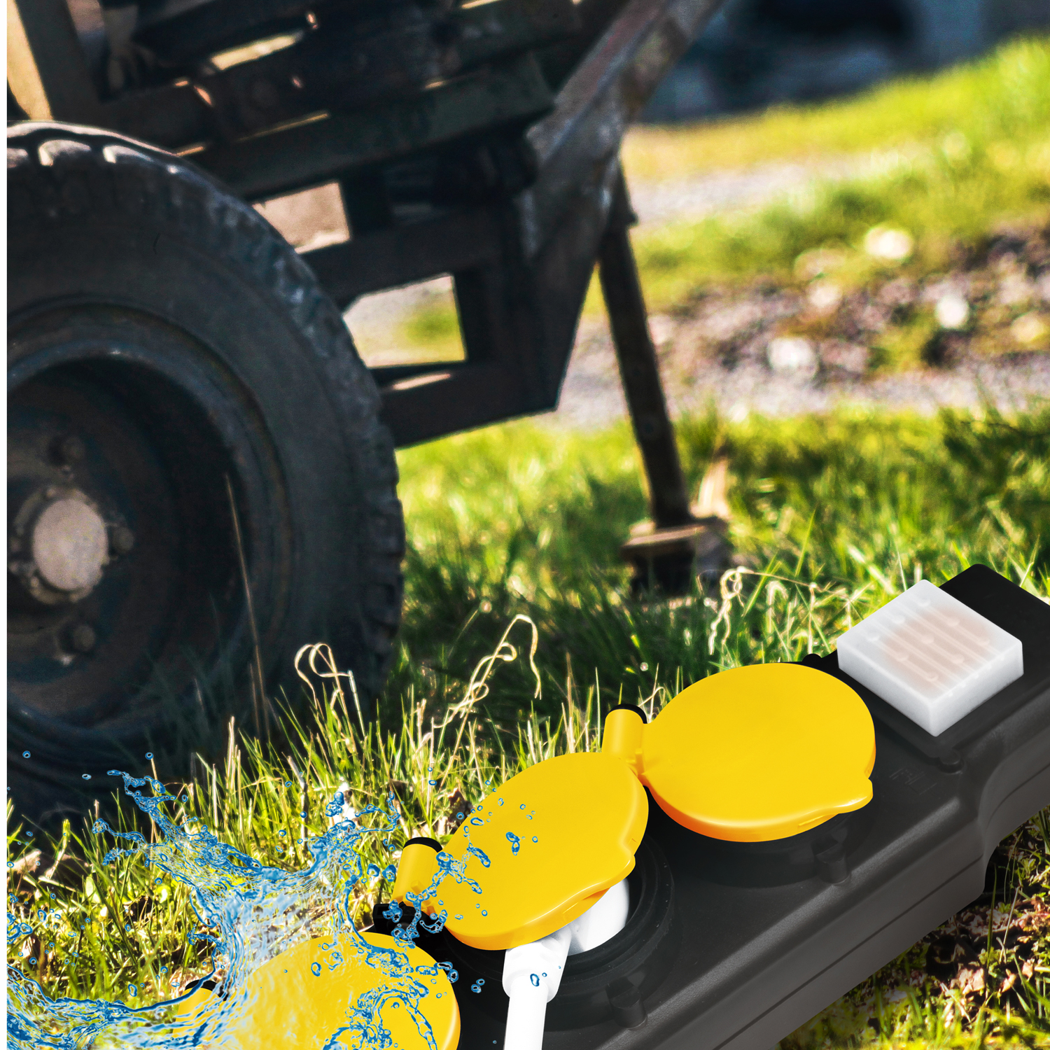 Grenuttag LogiLink 5-vägs Utomhusbruk Med Brytare IP44