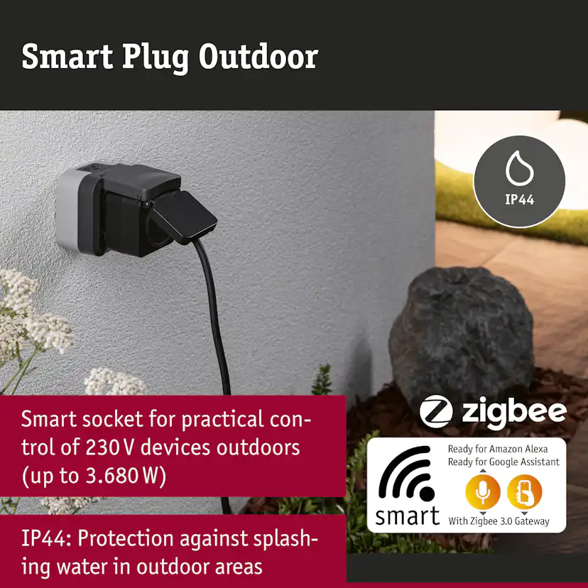 Adapterplugg Paulmann Smart Home Zigbee 3.0 Utomhus