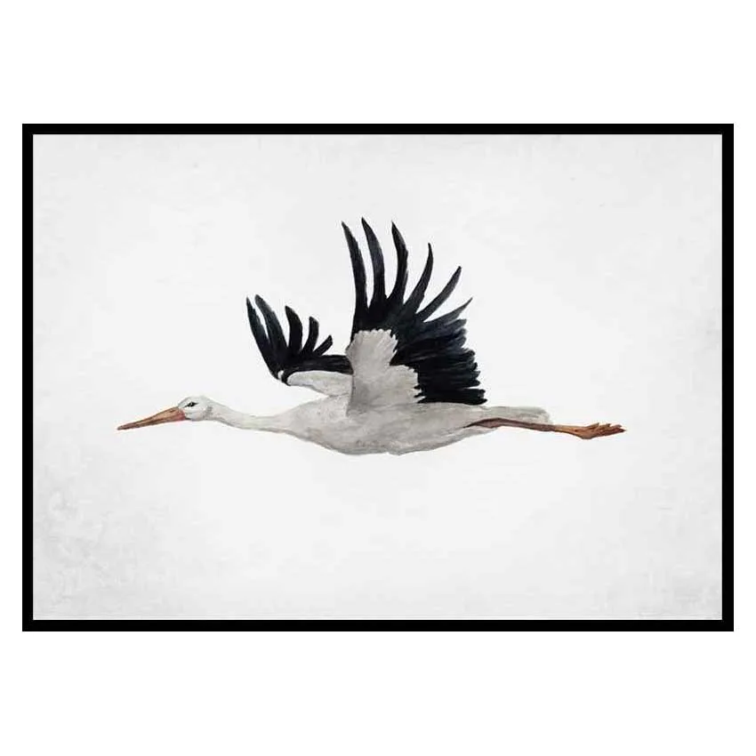 Poster Gallerix Watercolor Stork