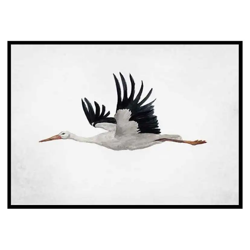 Poster Gallerix Watercolor Stork
