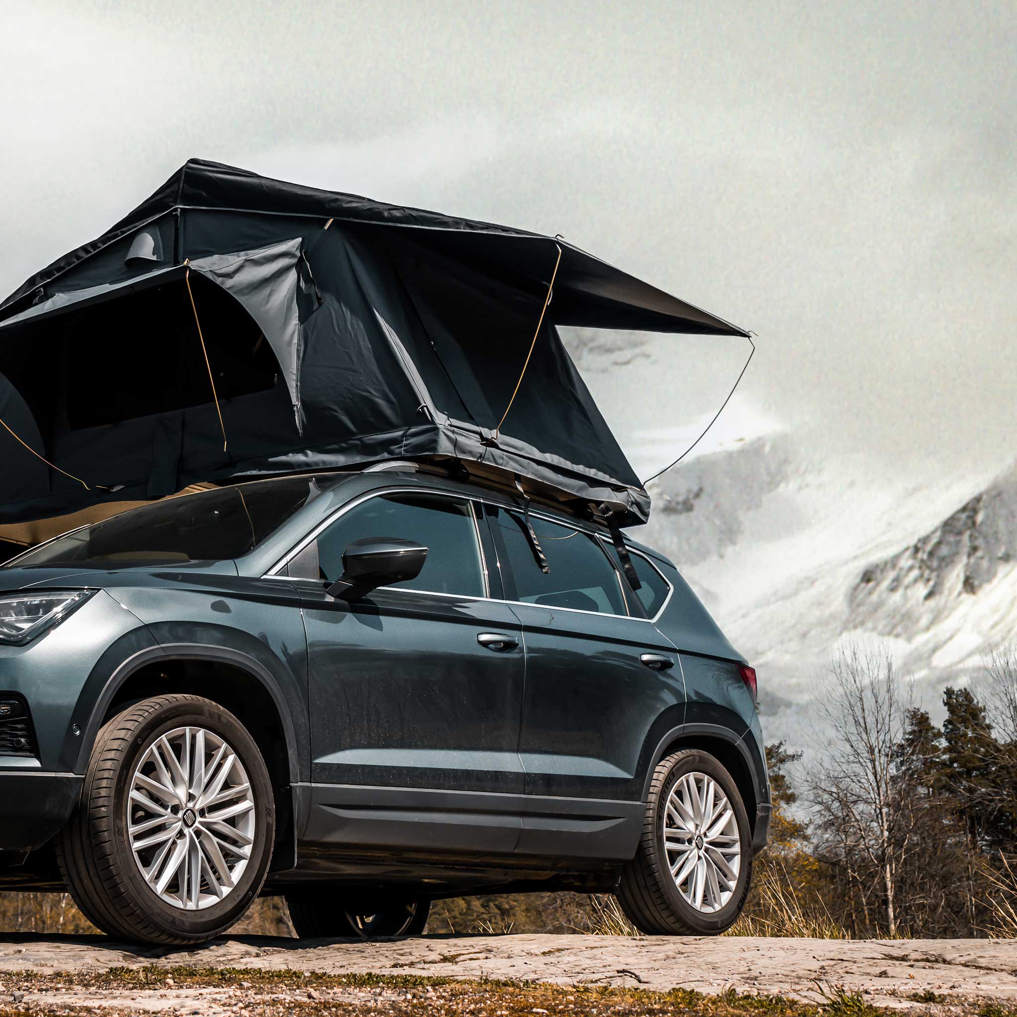 Taktält Trekker Camper M, svart Svart