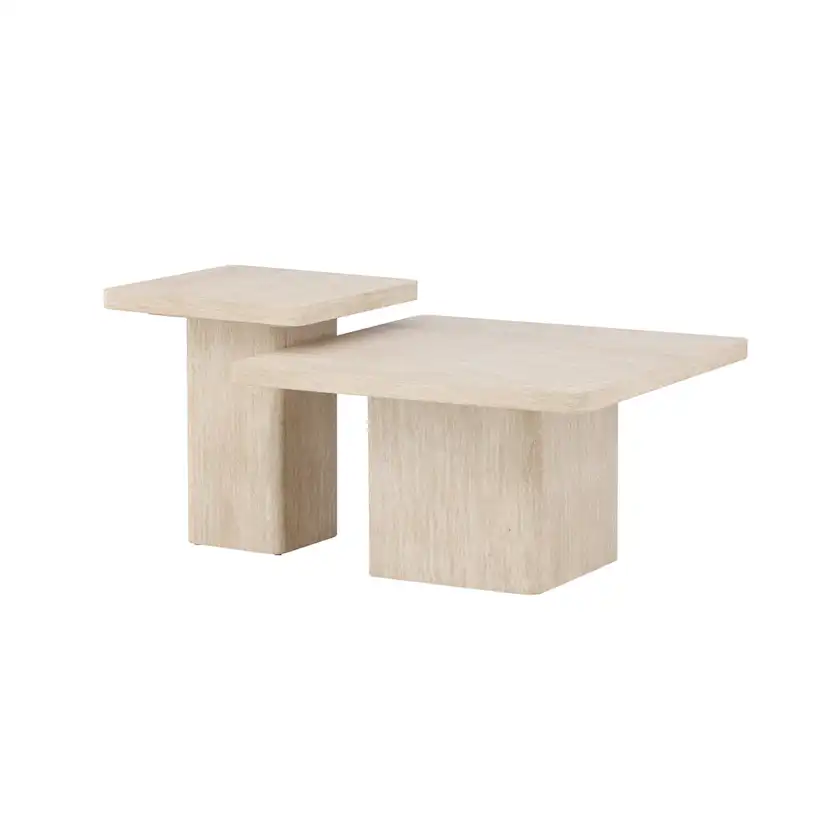 Soffbord Venture Home Qvart Set 80x80x46 cm & 50x50x56 cm