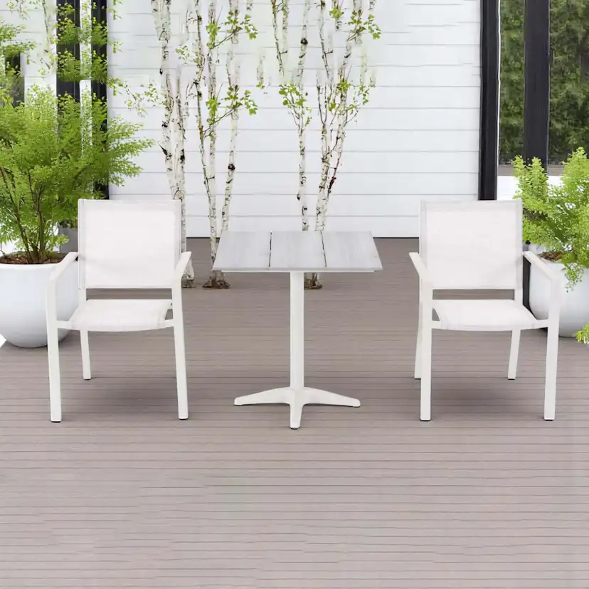 Trädgårdsfåtölj Baltic Garden Palermo 4-pack, beige/sand