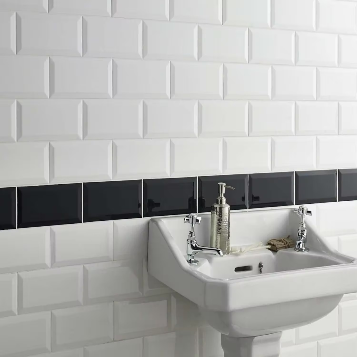 Kakel Tenfors Metro Vit Blank 10x20 cm