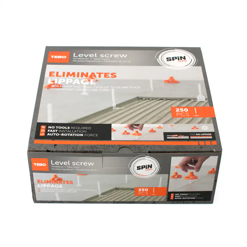 Nivåskruv Tebo Spin Level 1mm
