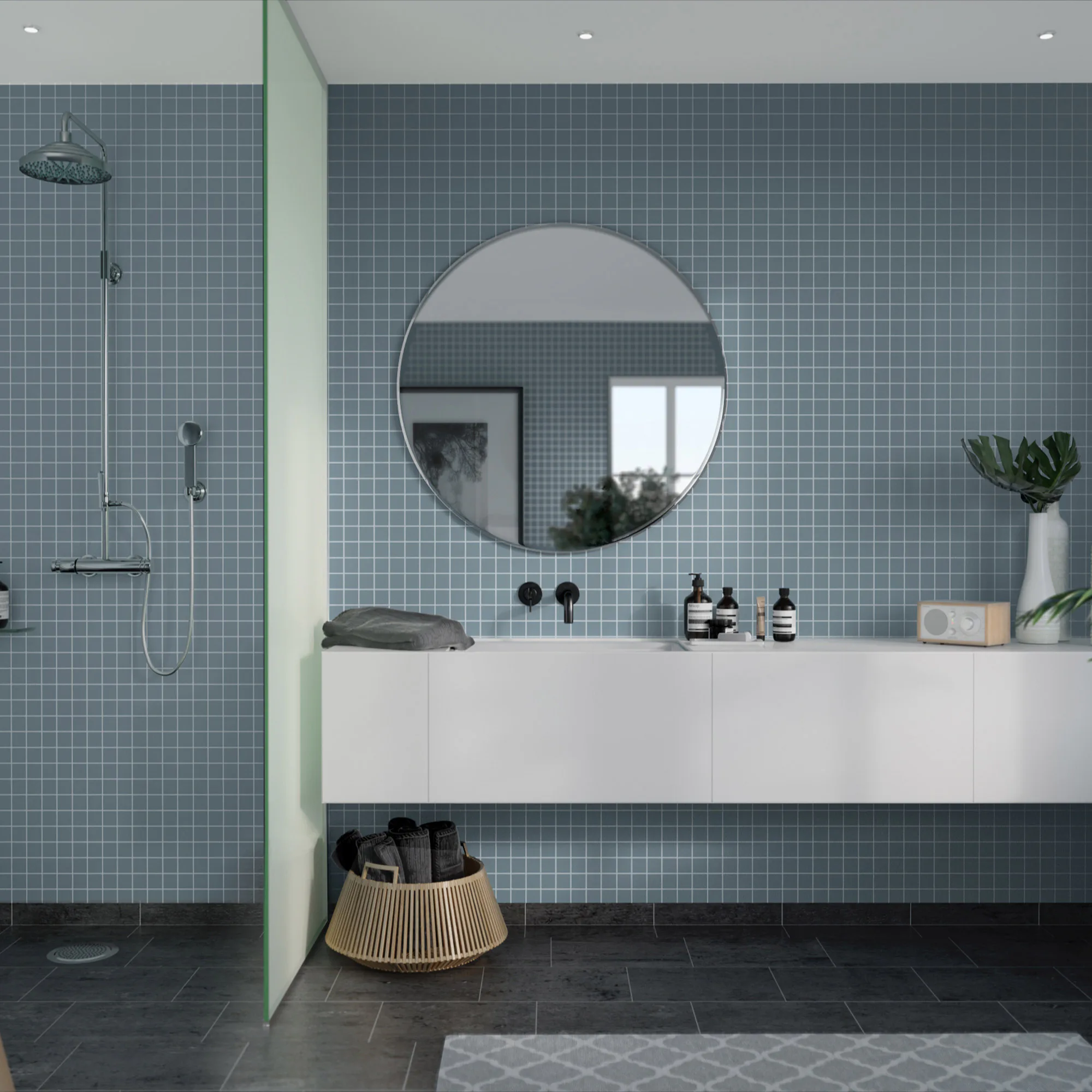 Våtrumsskiva Fibo Dusty Blue 6274-M0303 EM