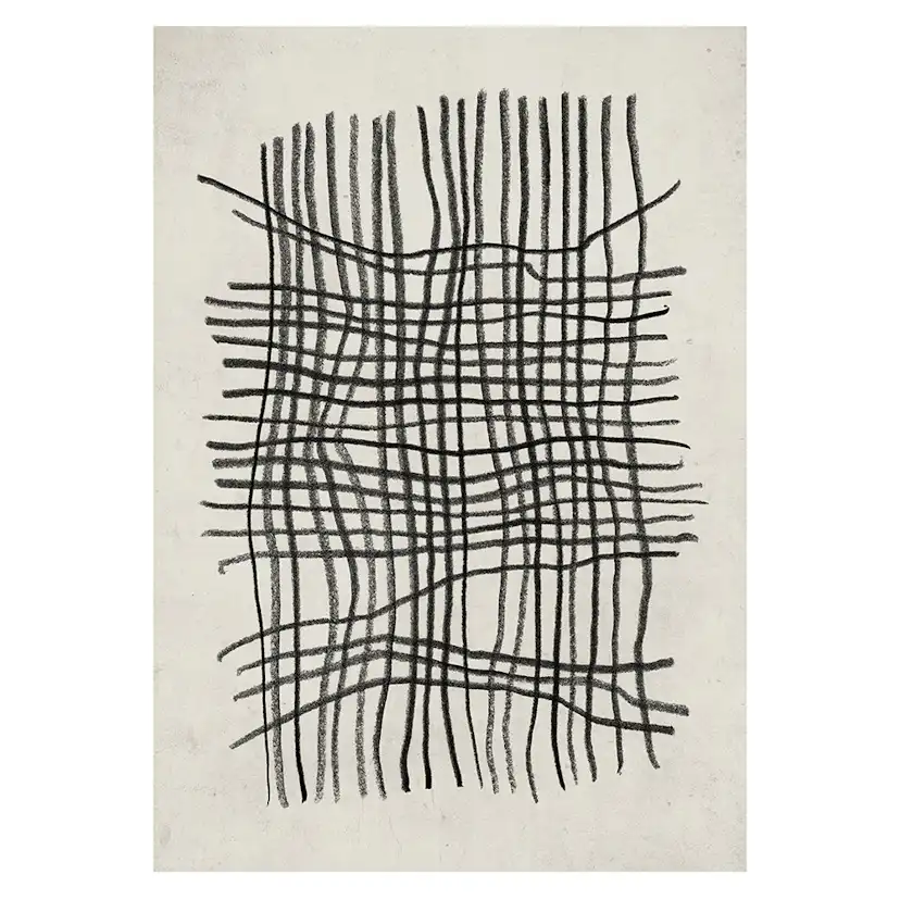 Posters Venture Home Linework Beige/svart