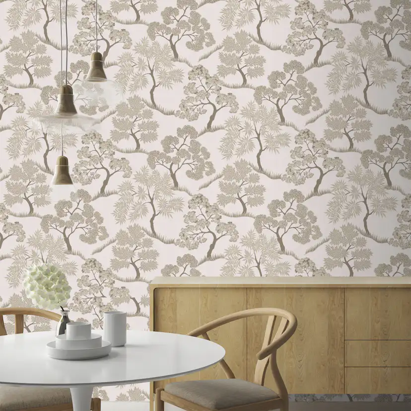 Tapet Sublime Trees Natural Guld 121160