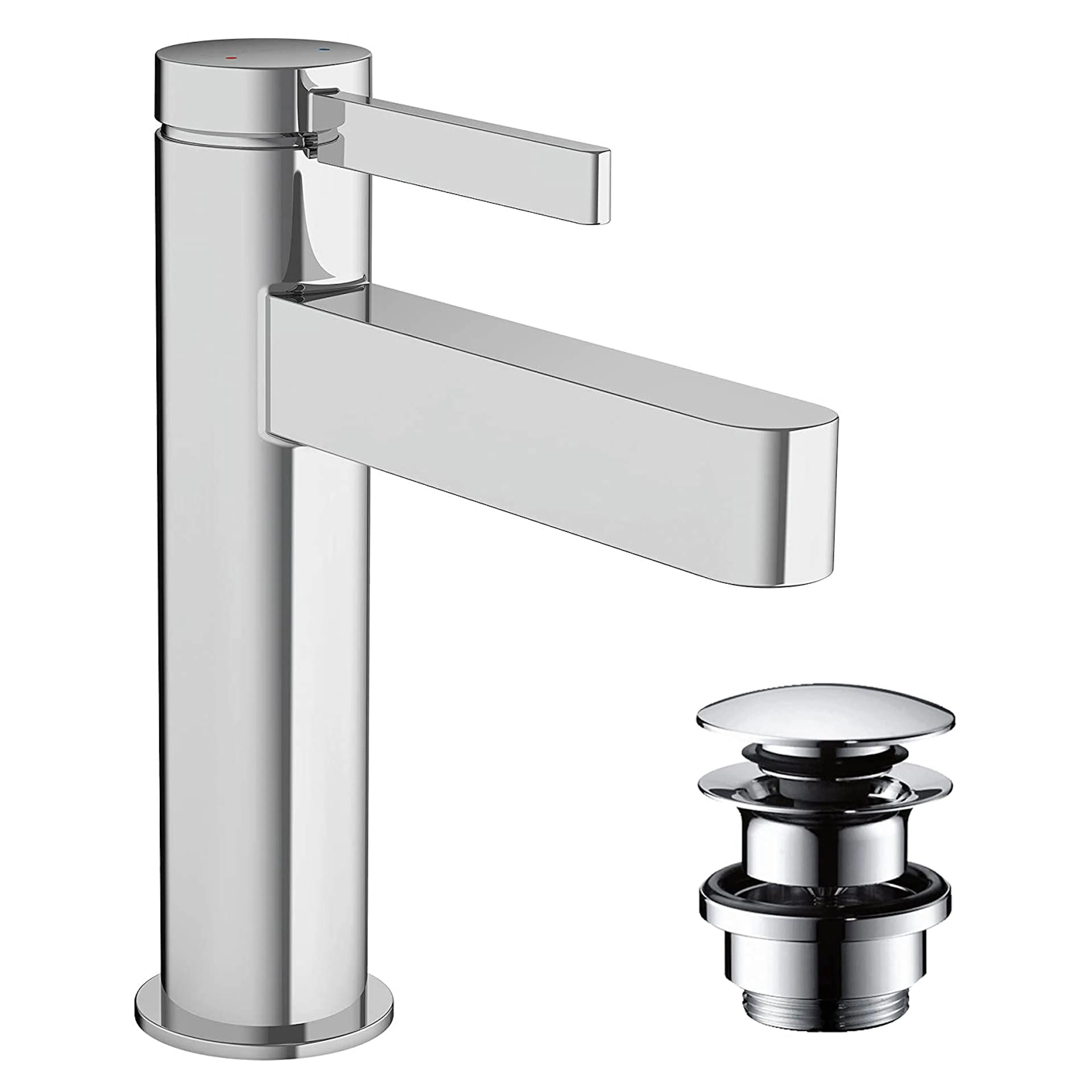 Tvättställsblandare Hansgrohe Finoris 110 med Push-Open Krom Krom, Med Push-Open