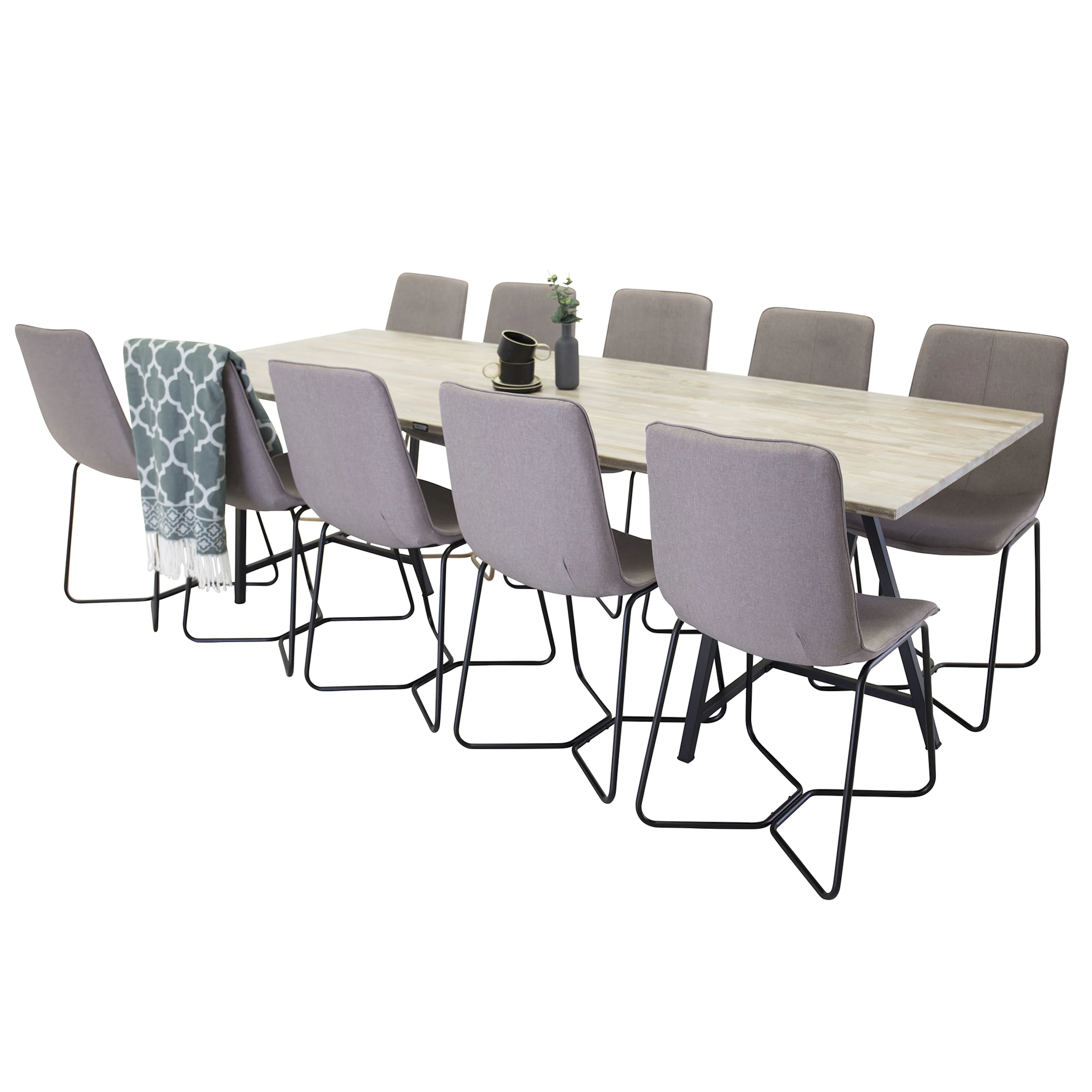 Matgrupp Venture Home Jenni med 10 Xtra Stolar