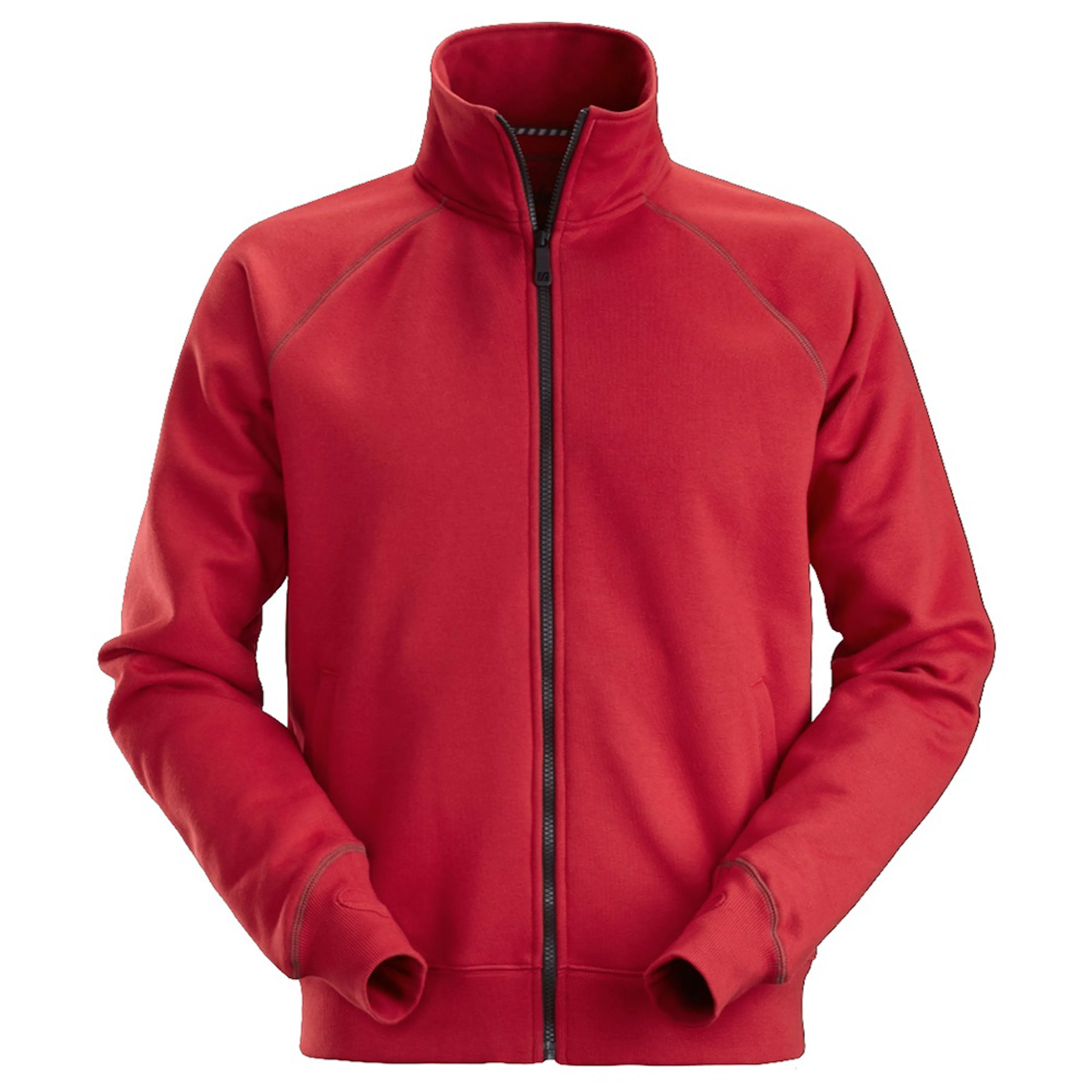 Jacka Sweatshirt hel zip Storlek: XS, Färg: Chili red