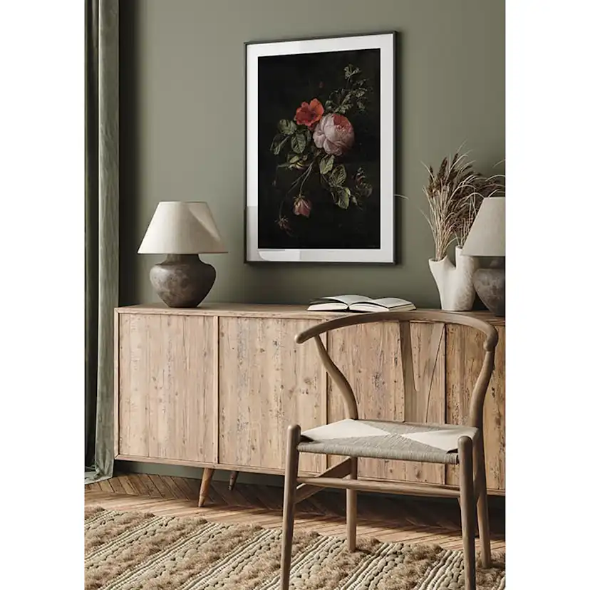 Poster Gallerix Stilleven Met Rozen By Elias Van Den Broeck