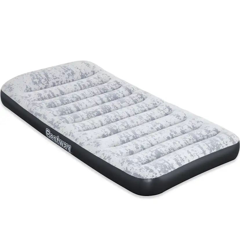 Uppblåsbar madrass Bestway Inbyggd Pump Tritech Airbed Twin Fashion Flock