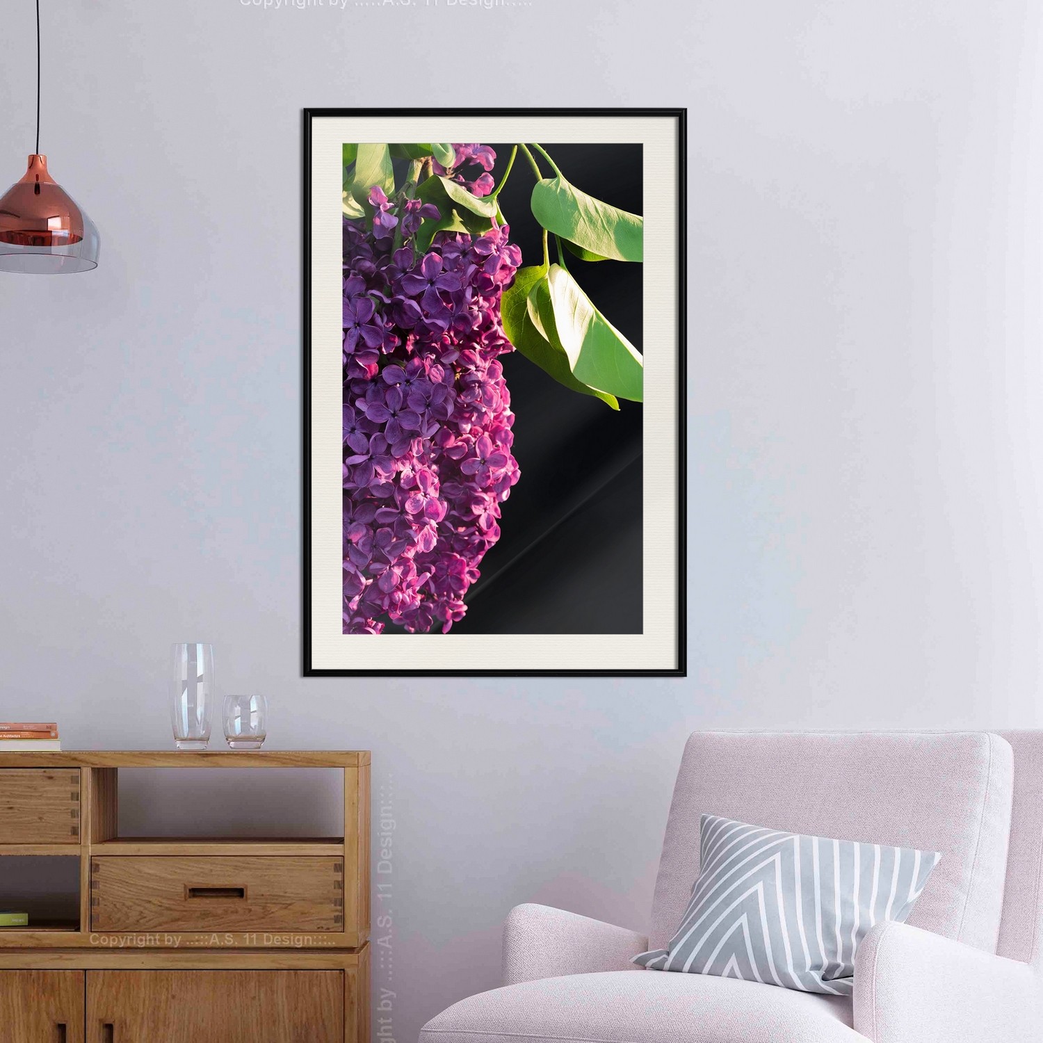 Affisch - Colours of Spring [Poster] 30x45 Svart ram med passepartout, 30x45 cm