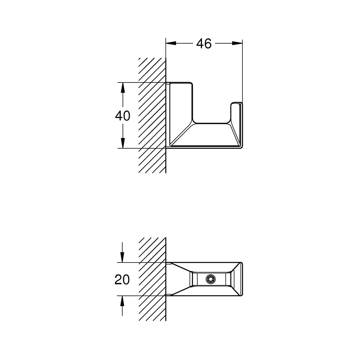Handdukskrok Grohe Selection Cube