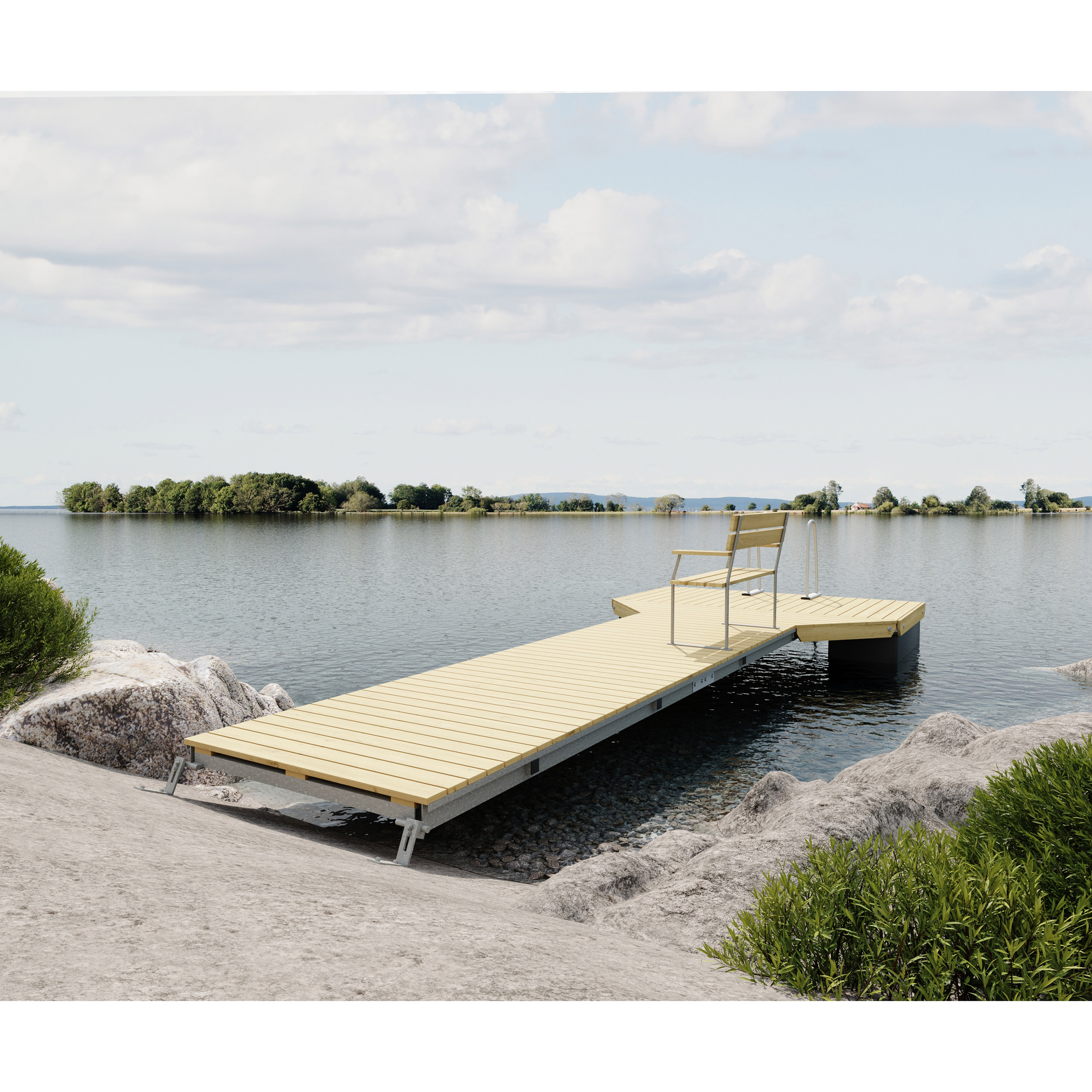 Brygga Luoman Lumme LB 3-2 2,3x5,8 m