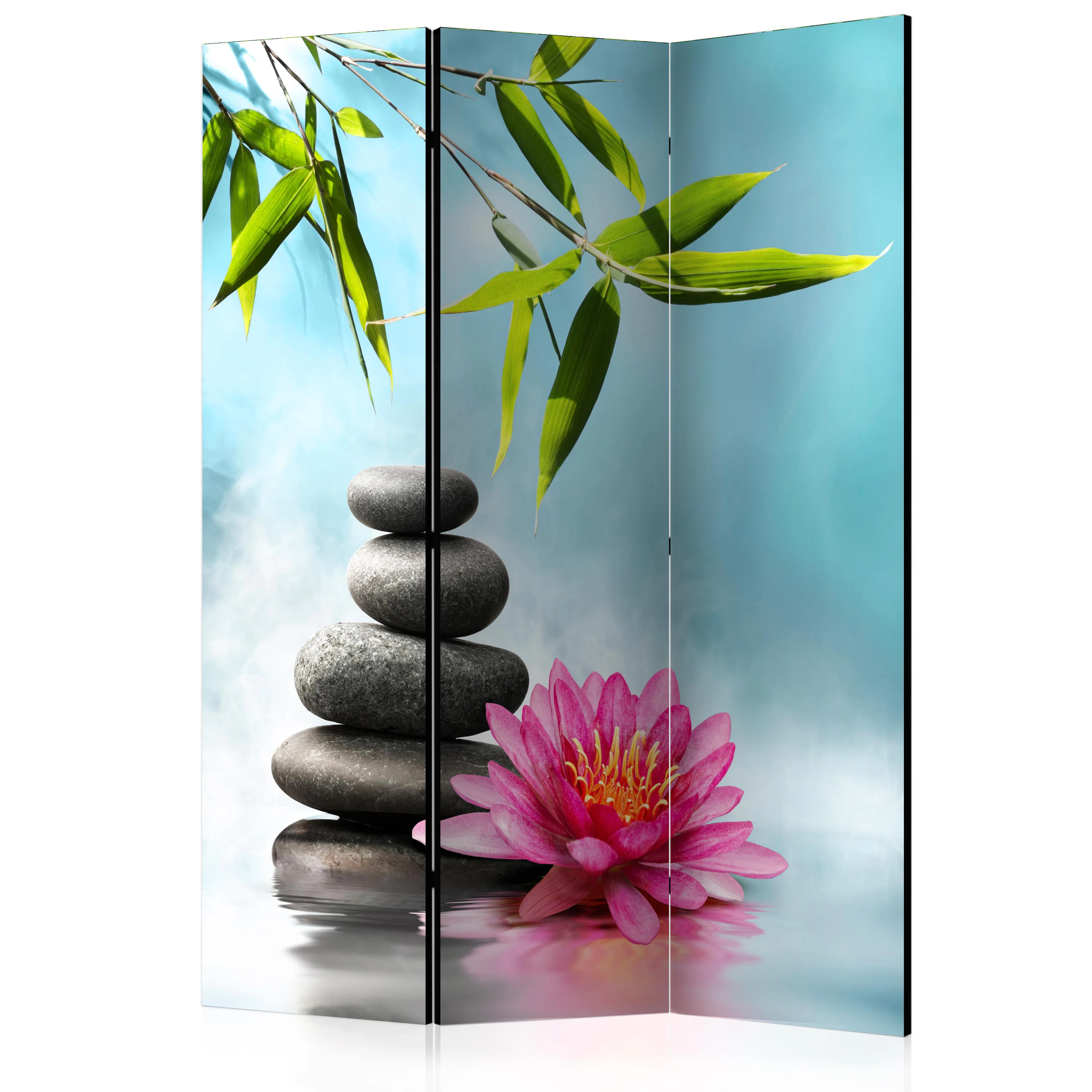 Rumsavdelare Arkiio Water Lily And Zen Stones 135x172 cm
