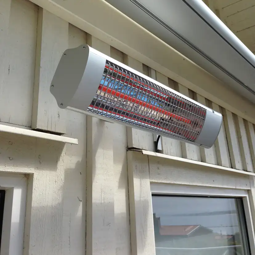 Infravärmare Termo 1800W Proffs Hängande Terrassvärmare med Fjärrkontroll, Aluminium