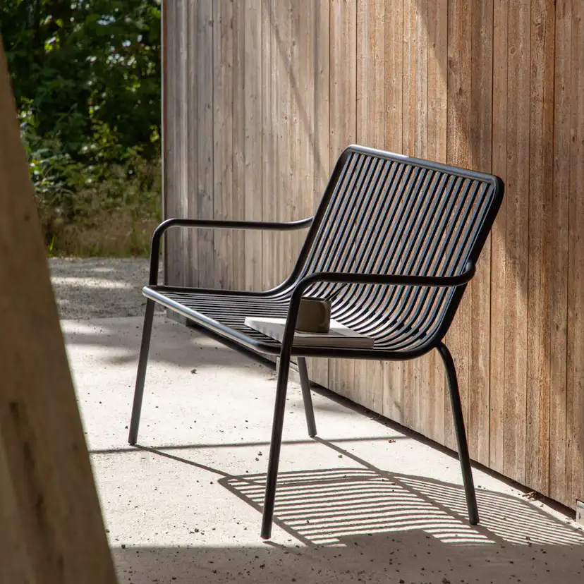 Peking Bench/sofa Aluminium - Black / Svart