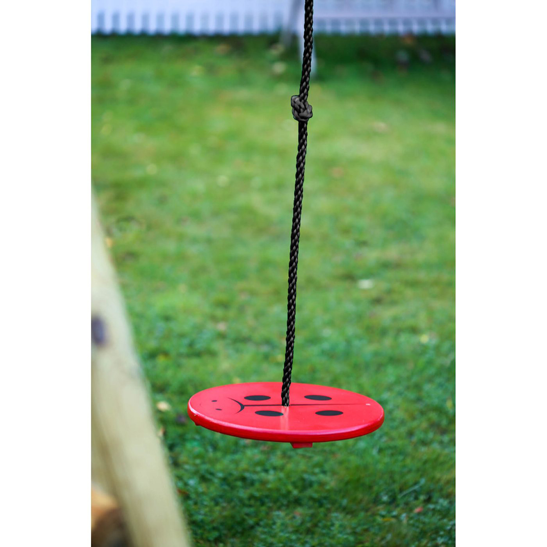 Gunga Nyckelpiga röd/svart 30x30x1,8cm rep=180cm FSC (A)