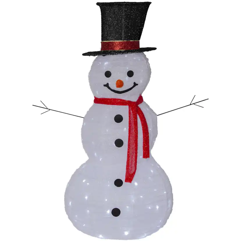 Dekorationsbelysning Star Trading Tecidy Outdoor Snowman 120 cm