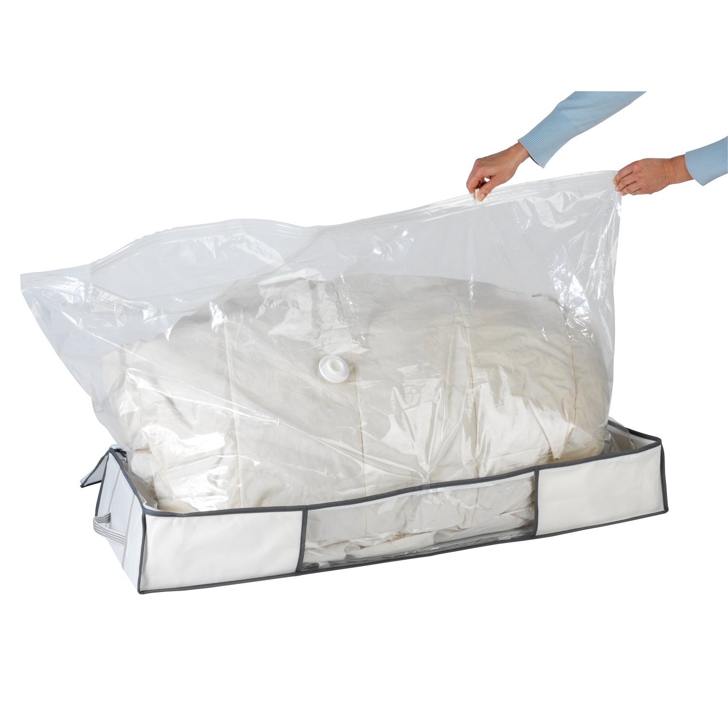 Vakuumpåse WENKO Vakuum  Platsbesparande Klädförvaring Soft Box Under Sängen 45x105x15 cm