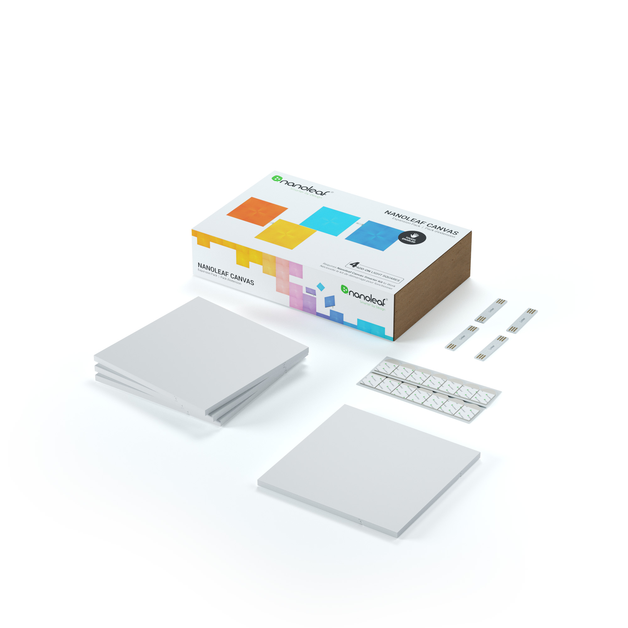 Belysningssystem Nanoleaf Canvas Expansionspaket 4-pack