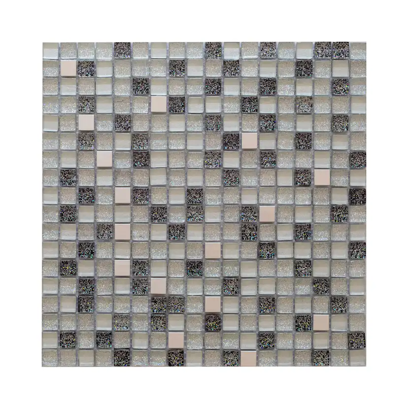 Kristallmosaik Arredo Exclusive Stone Silver Grå 1,5x1,5 cm