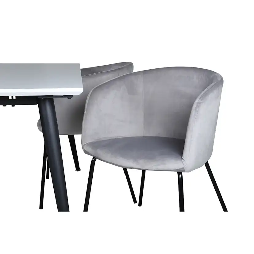 Matgrupp Venture Home Jolie med 4 Bergen Stolar