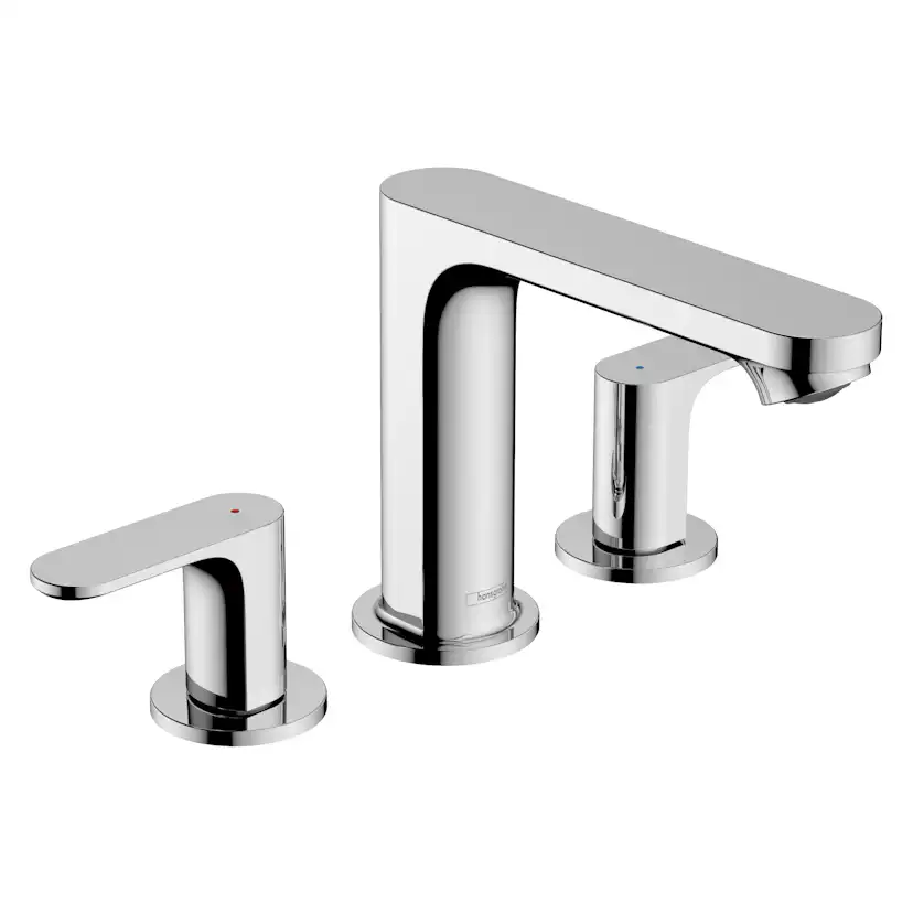 Tvättställsblandare Hansgrohe Rebris S 3-håls 110 med Lyftventil
