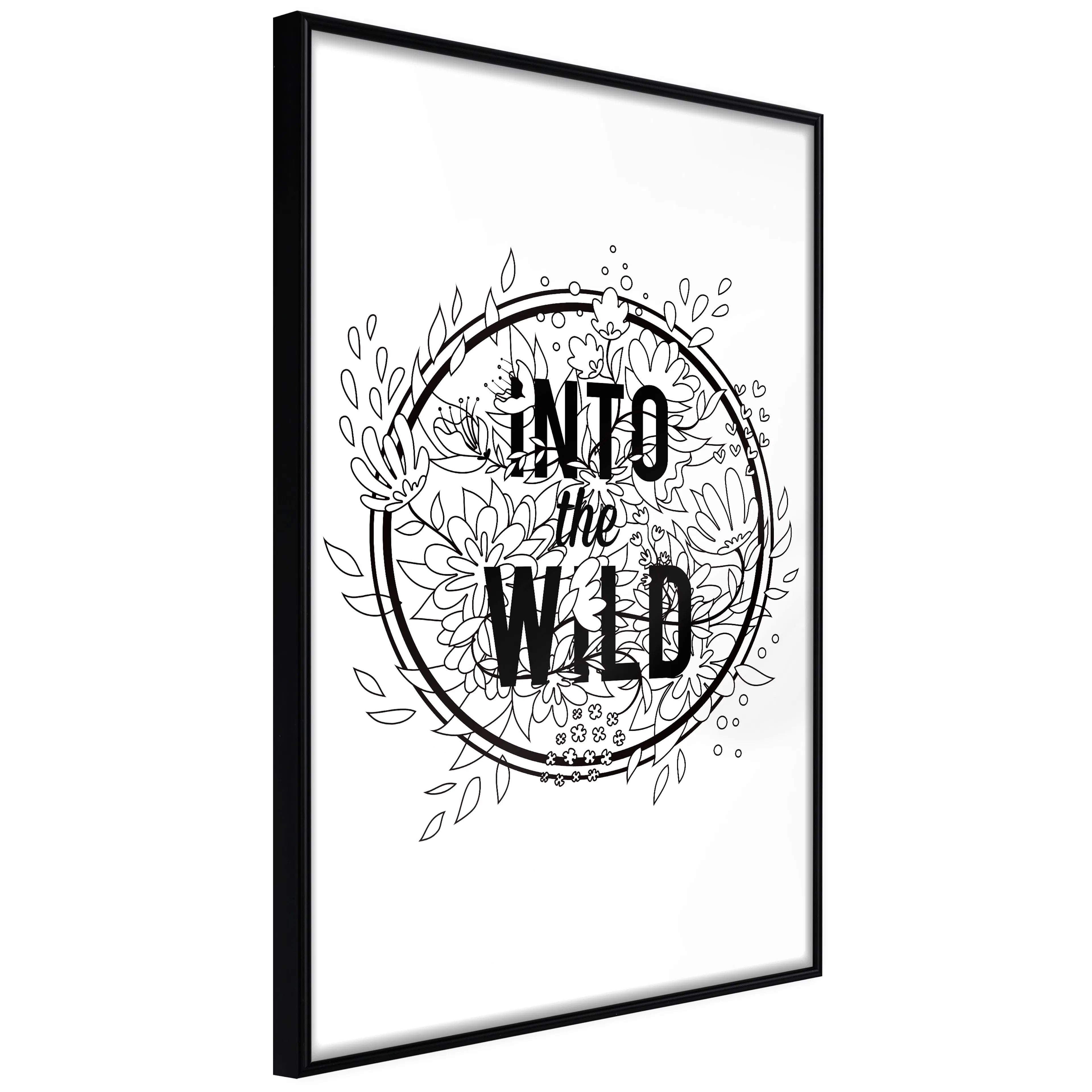 Affisch - Into The Wild [Poster] 40x60 Svart ram, 40x60 cm