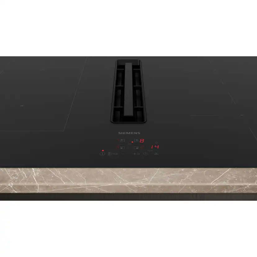 Induktionshäll Siemens iQ300 ED811BS16E med Inbyggd Fläkt Svart