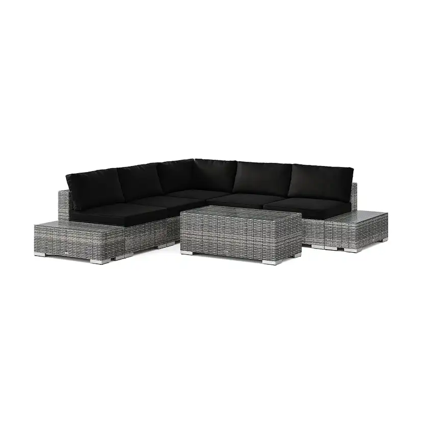 Loungegrupp Comfort Garden Bahamas Hörnsoffa (Vändbar) öppet avslut inkl avslut 5 sits - bord utan hylla